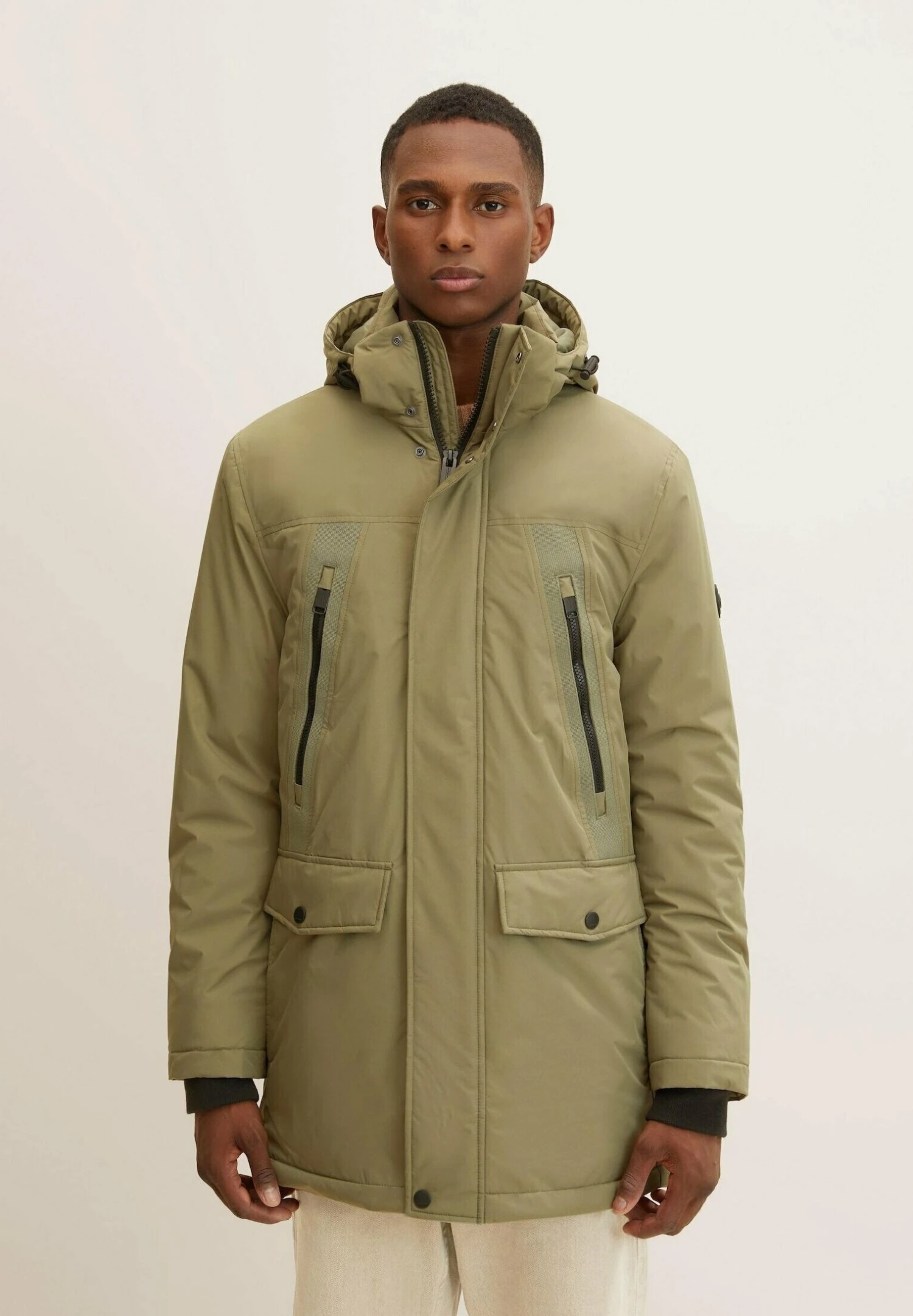 Tom Tailor Mit Abnehmbarer Kapuze - Parka - Dusty Olive Green 1 Tom Tailor Mit Abnehmbarer Kapuze - Parka - Dusty Olive Green