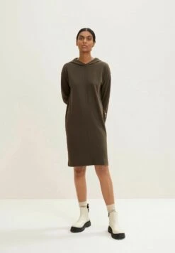 Tom Tailor Jurk - Tarmac Khaki Melange