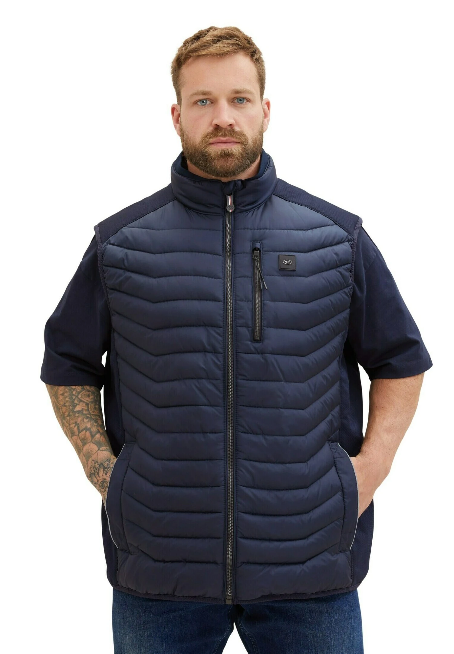 Tom Tailor Plus - Hybrid - Bodywarmer - Sky Captain Blue 5 Tom Tailor Plus - Hybrid - Bodywarmer - Sky Captain Blue - Afbeelding 5