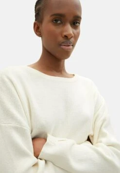 TOM TAILOR Denim Basic - Trui - Gardenia White 21 TOM TAILOR Denim Basic - Trui - Gardenia White -Tom Tailor b570dd5401f14ace981af513e22c01b5