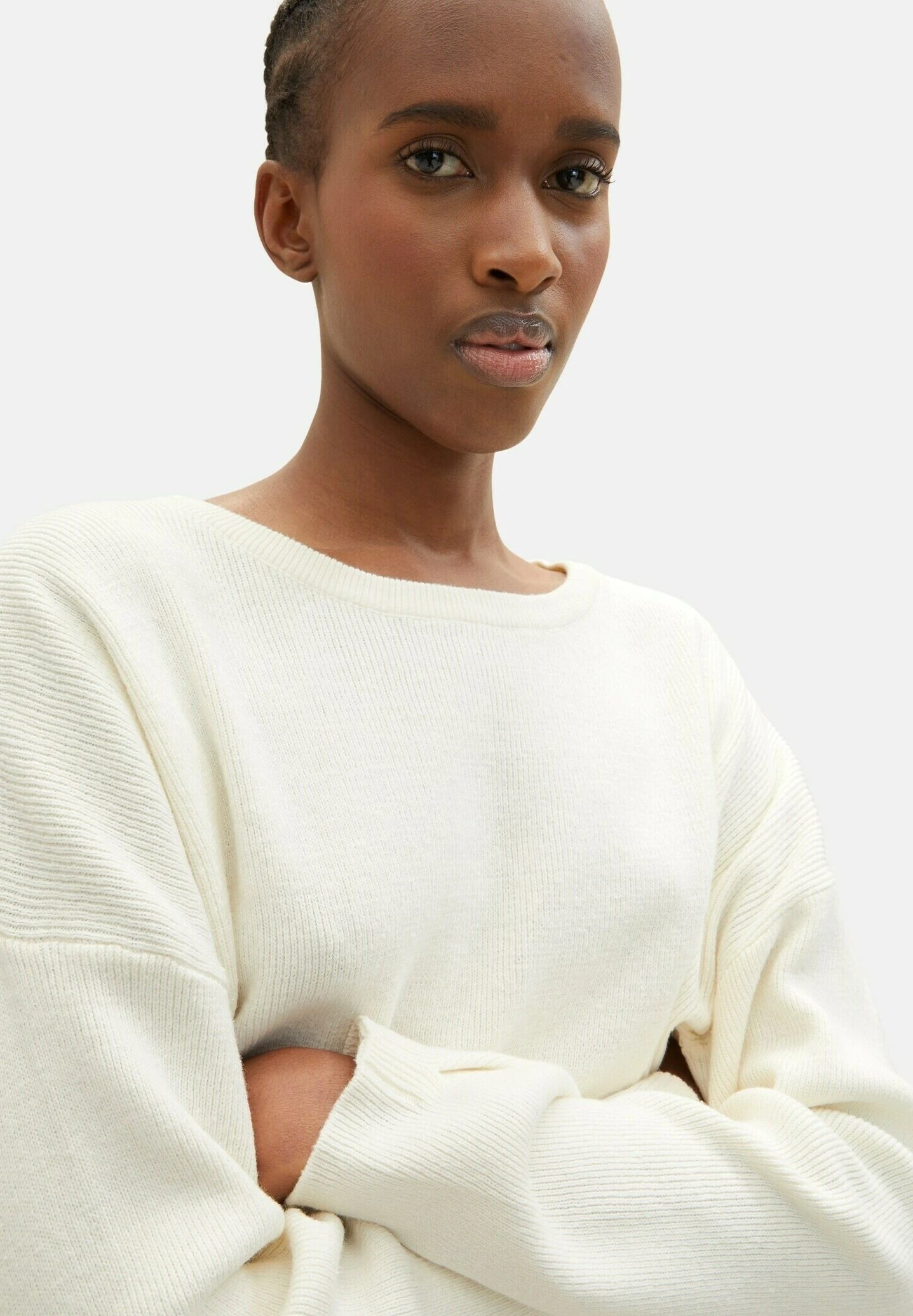 TOM TAILOR Denim Basic - Trui - Gardenia White 5 TOM TAILOR Denim Basic - Trui - Gardenia White - Afbeelding 5