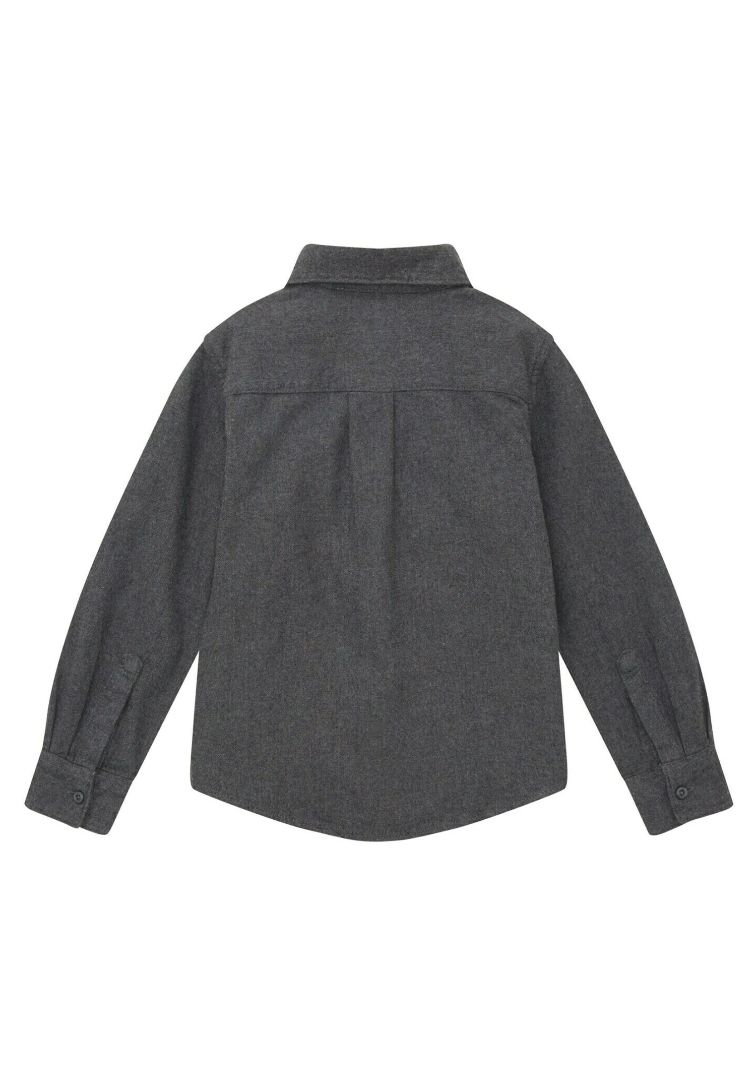 Tom Tailor Mit Textprint - Overhemd - Dark Grey Melange 2 Tom Tailor Mit Textprint - Overhemd - Dark Grey Melange - Afbeelding 2