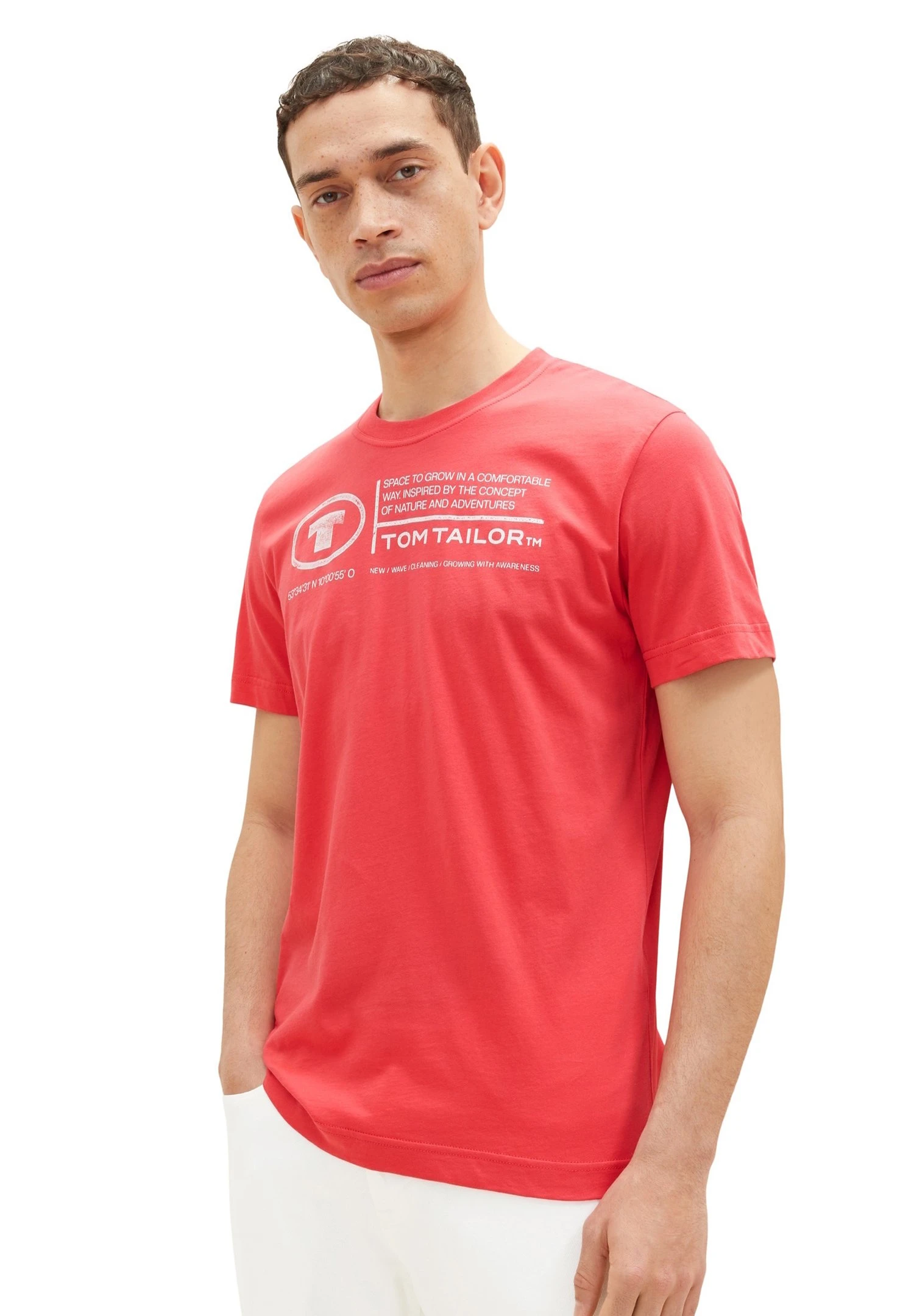 Tom Tailor Mit Print - T-Shirt Print - Rot 9 Tom Tailor Mit Print - T-Shirt Print - Rot - Afbeelding 9