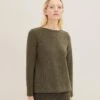 Tom Tailor Cozy - Trui - Tarmac Khaki Melange