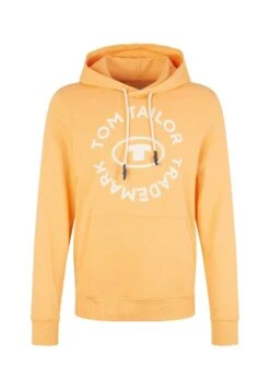 Tom Tailor Mit Logo-Print - Hoodie - Washed Out Orange