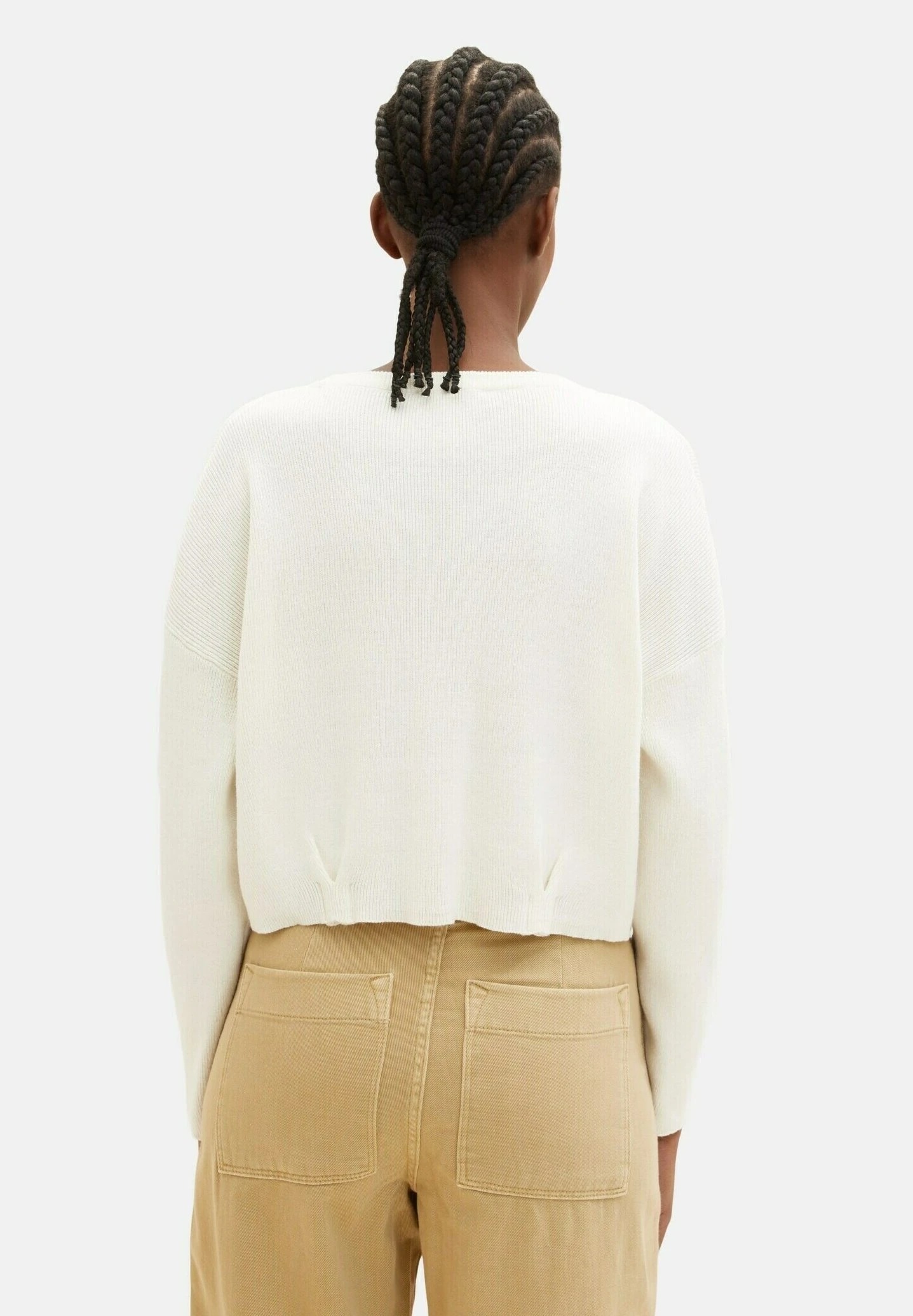 TOM TAILOR Denim Basic - Trui - Gardenia White 3 TOM TAILOR Denim Basic - Trui - Gardenia White - Afbeelding 3