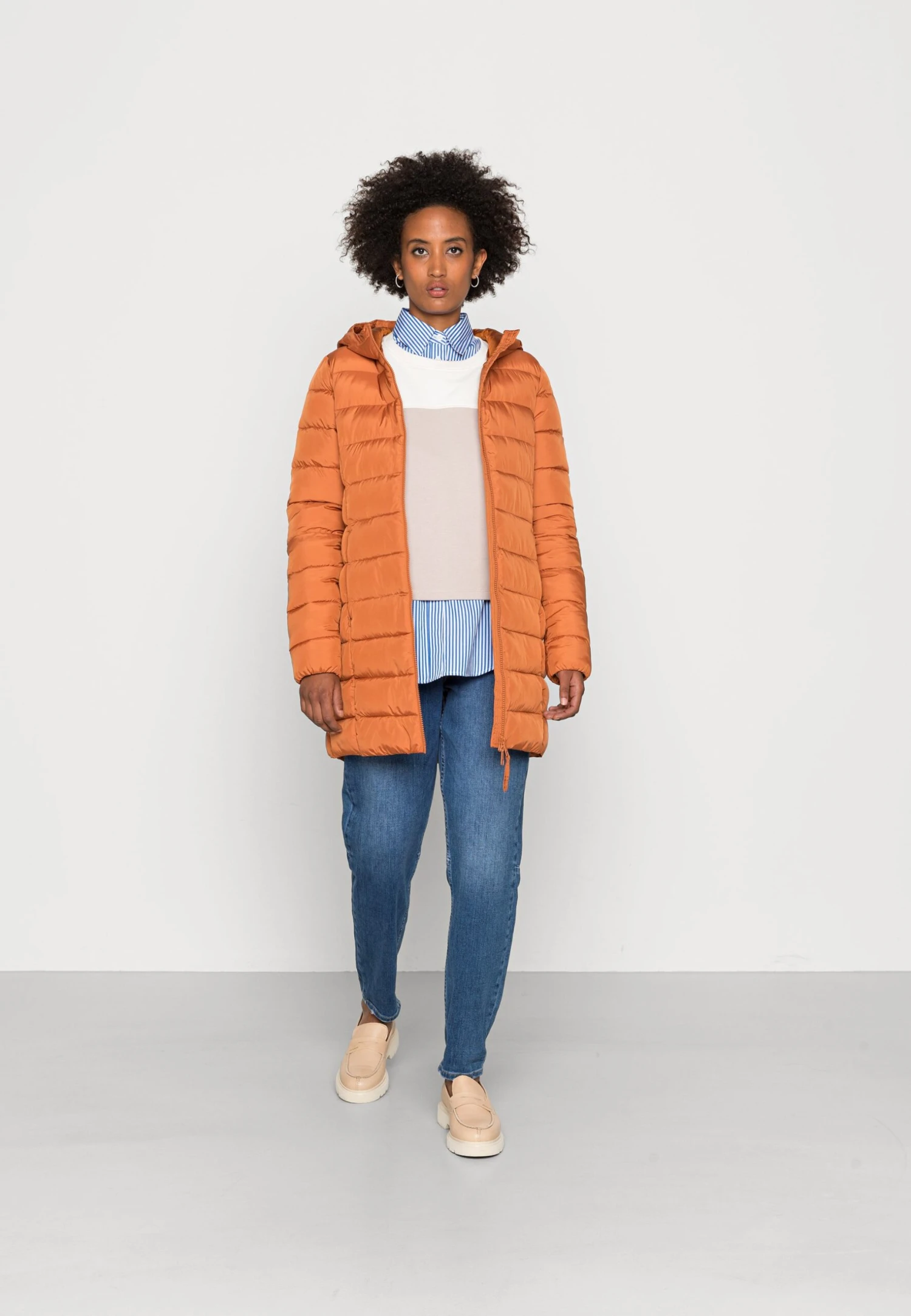 TOM TAILOR Denim Lightweight Puffer - Winterjas - Amber Orange 2 TOM TAILOR Denim Lightweight Puffer - Winterjas - Amber Orange - Afbeelding 2