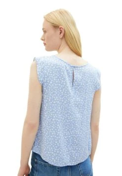 TOM TAILOR Denim Ärmellose- Blouse - Light Blue Flower Print -Tom Tailor ba34fb1f6fba4b12a3d6adef6bf953c0