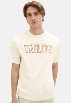 Tom Tailor Mit Print - T-Shirt Print - Vintage Beige 32 Tom Tailor Mit Print - T-Shirt Print - Vintage Beige -Tom Tailor ba5a0bbda9fd47f7b7d8384228cdf29b