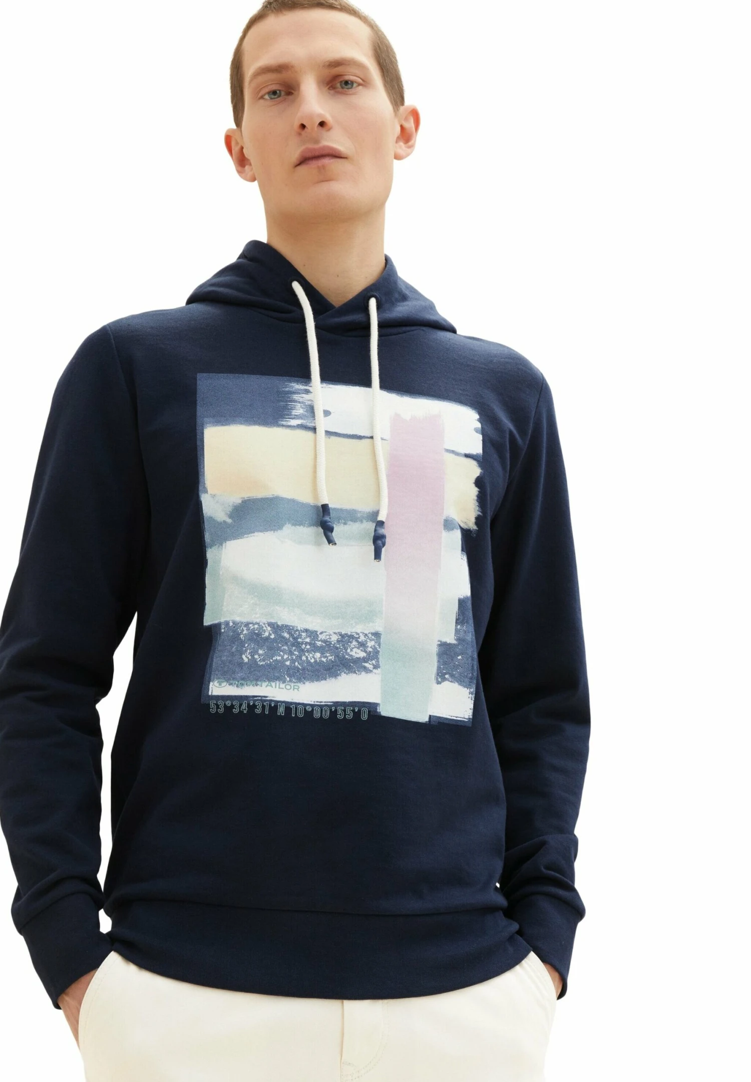 Tom Tailor Printed - Hoodie - Sky Captain Blue 2 Tom Tailor Printed - Hoodie - Sky Captain Blue - Afbeelding 2