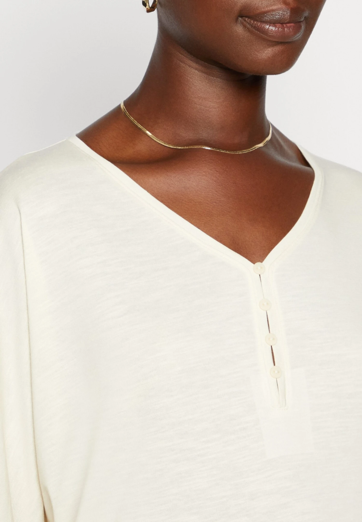 Tom Tailor Batwing- Longsleeve - Soft Buttercream 6 Tom Tailor Batwing- Longsleeve - Soft Buttercream - Afbeelding 6