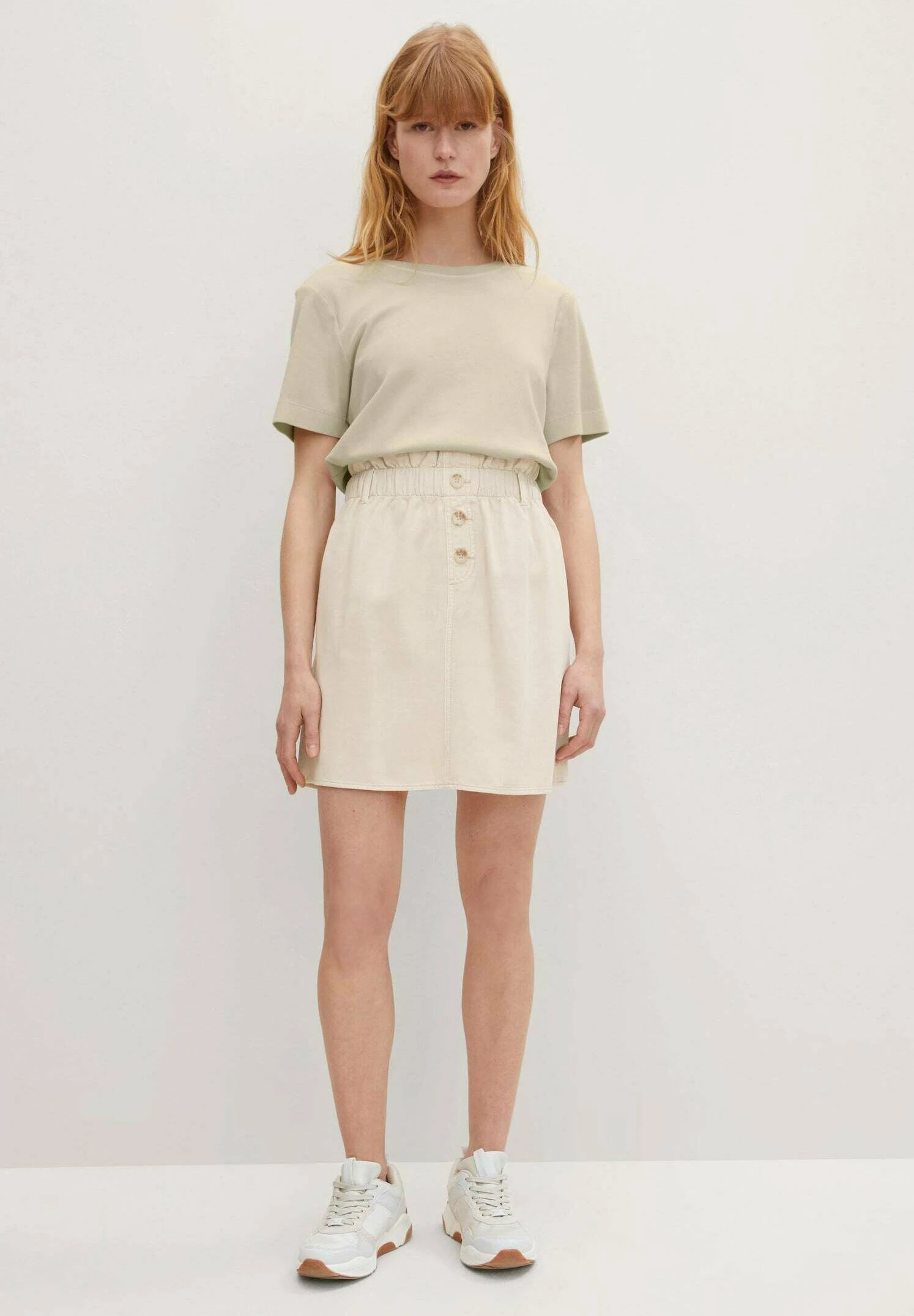 TOM TAILOR Denim A-Lijn Rok - Light Cashew Beige 2 TOM TAILOR Denim A-Lijn Rok - Light Cashew Beige - Afbeelding 2