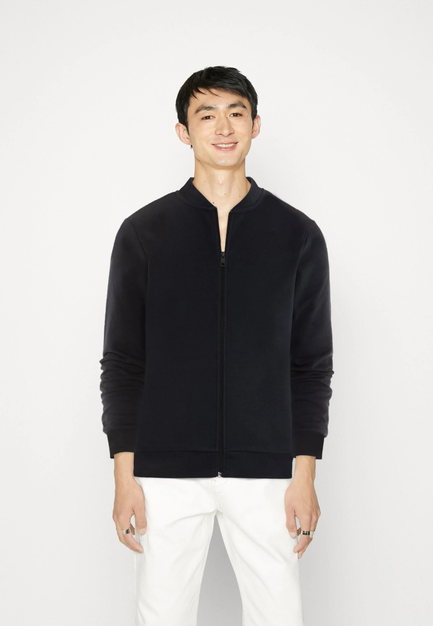 TOM TAILOR Denim Full Zip - Sweater Met Rits - Sky Captain Blue 1 TOM TAILOR Denim Full Zip - Sweater Met Rits - Sky Captain Blue