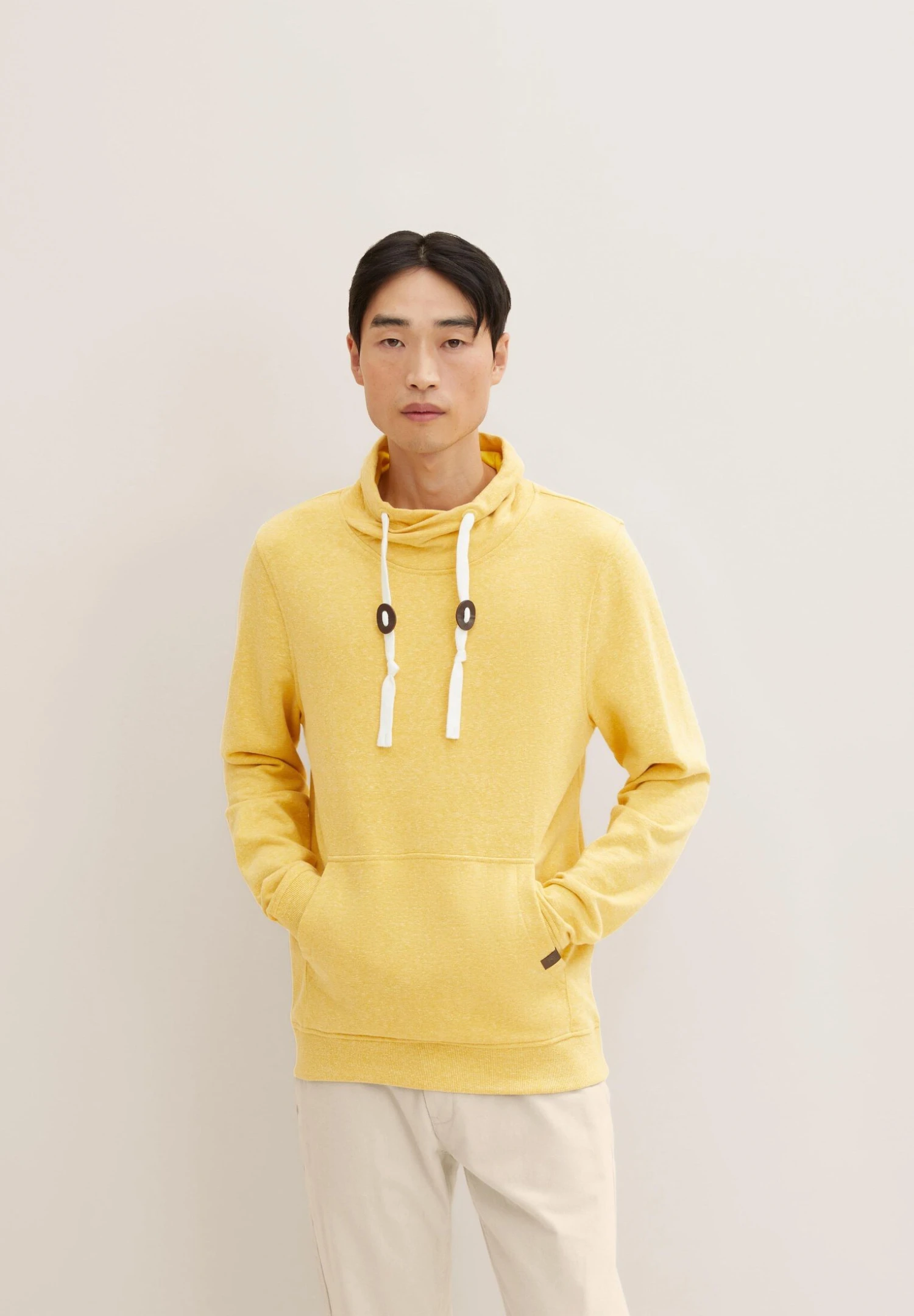 Tom Tailor Basic Snood - Sweater - Pleasant Yellow Snow Melange 5 Tom Tailor Basic Snood - Sweater - Pleasant Yellow Snow Melange - Afbeelding 5