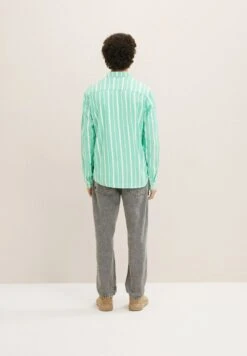 TOM TAILOR Denim Overhemd - Green Off White Big Stripe 8 TOM TAILOR Denim Overhemd - Green Off White Big Stripe -Tom Tailor bb480fa7319a4450884de11bd7f102cc
