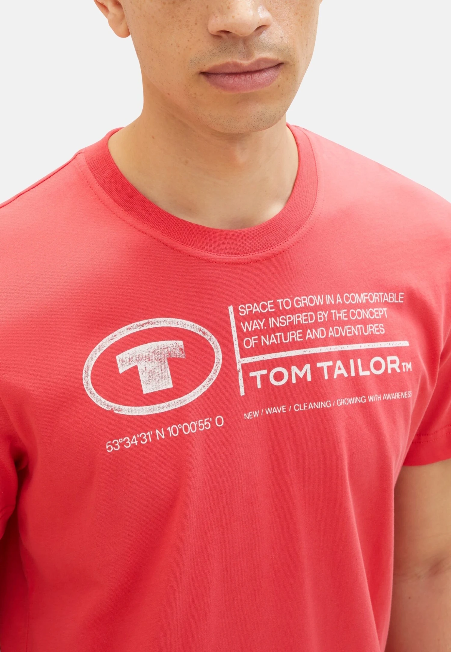 Tom Tailor Mit Print - T-Shirt Print - Rot 5 Tom Tailor Mit Print - T-Shirt Print - Rot - Afbeelding 5