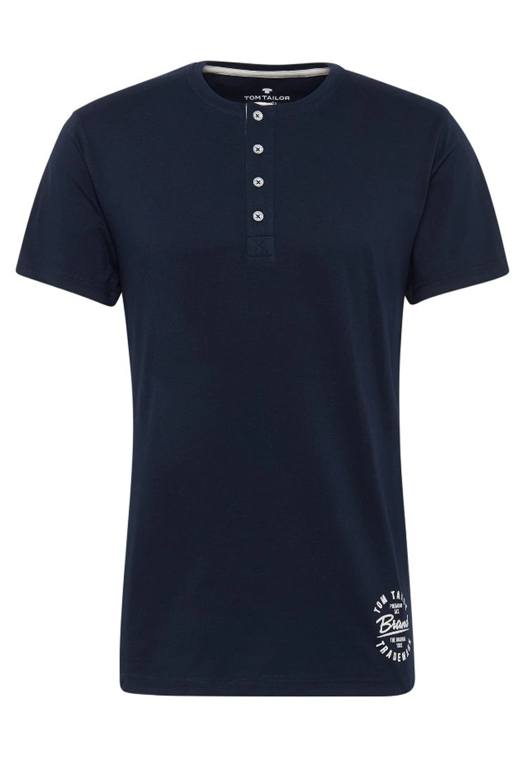 Tom Tailor Pyjamashirt - Blue-Dark-Solide 4 Tom Tailor Pyjamashirt - Blue-Dark-Solide - Afbeelding 4