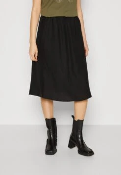 Tom Tailor Skirt Midi - A-Lijn Rok - Deep Black