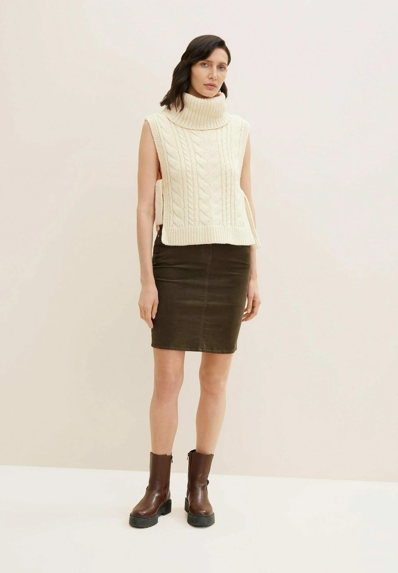 Tom Tailor Basic - Jeansrok - Tarmac Khaki 2 Tom Tailor Basic - Jeansrok - Tarmac Khaki - Afbeelding 2