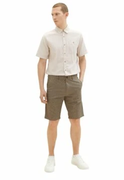 Tom Tailor Bermuda - Shorts - Navy Beige Minimal -Tom Tailor bd9340532b994fda9e8dbc90f8f0084e