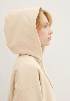 TOM TAILOR Denim Mit K - Sweater Met Rits - Light Sand Beige -Tom Tailor be0ea6d85d5c4a9d82a25a8cba9411d5