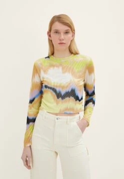 TOM TAILOR Denim Cropped - Longsleeve - New Batik Print