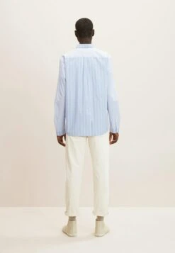 TOM TAILOR Denim Relaxed Patchwork - Overhemd - Blue Stripe Mix Design 9 TOM TAILOR Denim Relaxed Patchwork - Overhemd - Blue Stripe Mix Design -Tom Tailor bea1f9999a6e41f4a49c540cab004b95