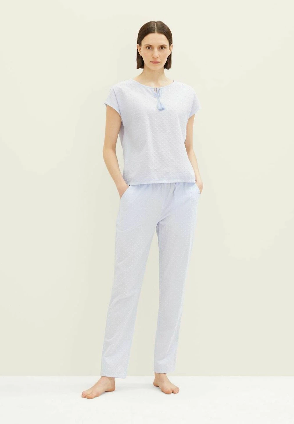 Tom Tailor Bodywear Mit Struktur - Pyjamabroek - Blue Light Dots 2 Tom Tailor Bodywear Mit Struktur - Pyjamabroek - Blue Light Dots - Afbeelding 2