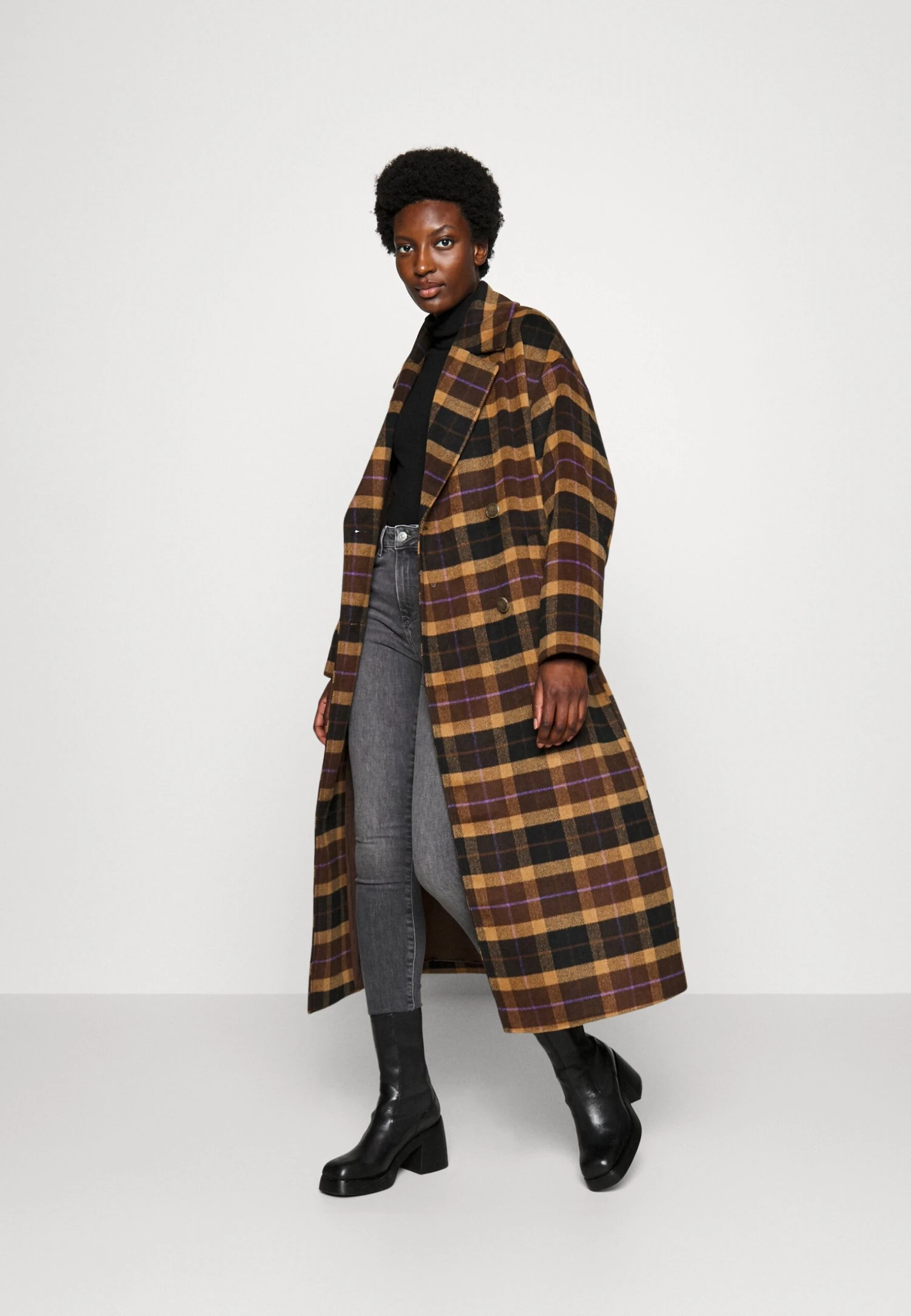 TOM TAILOR Denim Loose Belted Coat - Mantel - Brown 2 TOM TAILOR Denim Loose Belted Coat - Mantel - Brown - Afbeelding 2