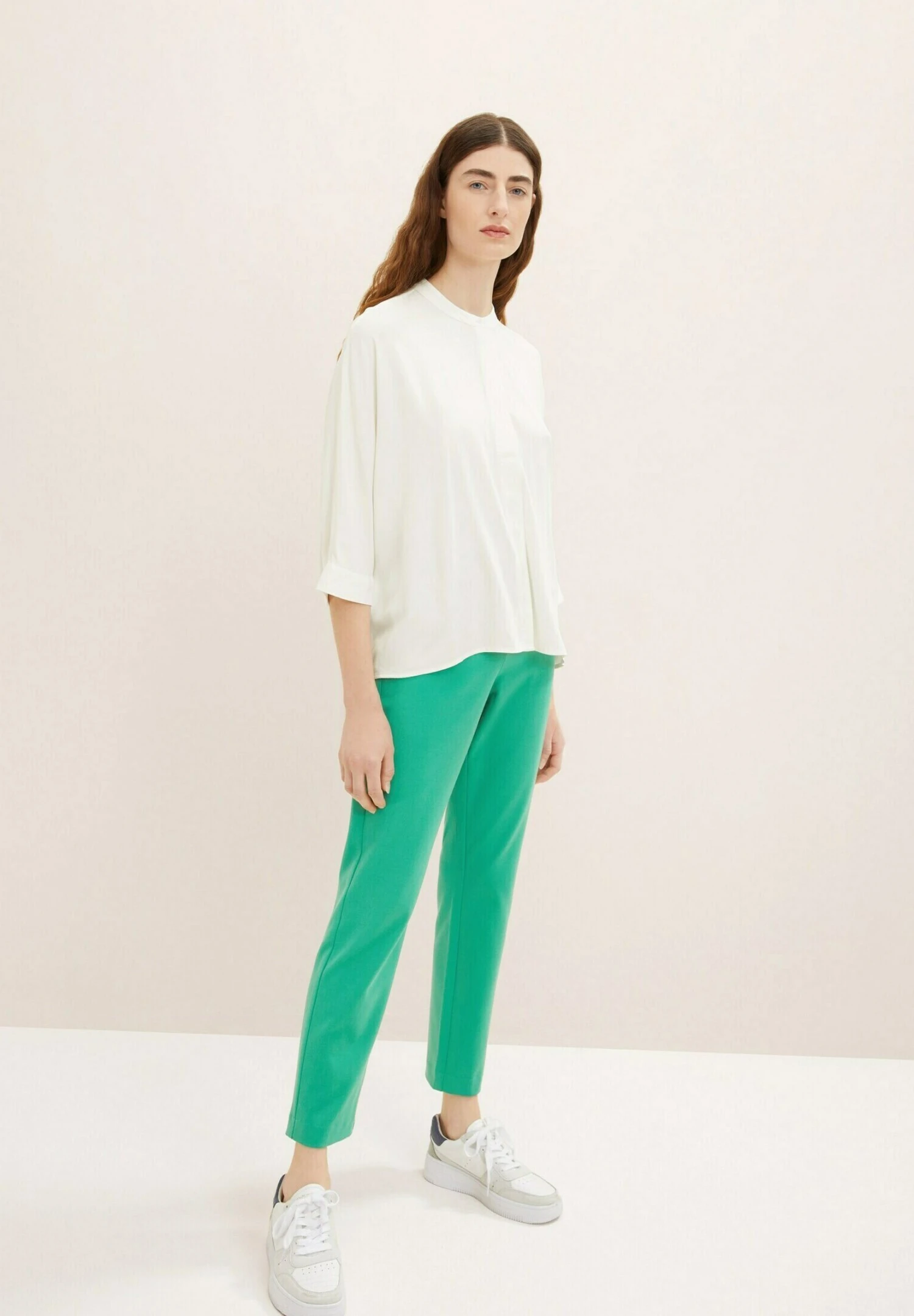 Tom Tailor Loose Fit- Overhemdblouse - Whisper White 2 Tom Tailor Loose Fit- Overhemdblouse - Whisper White - Afbeelding 2