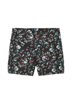 Tom Tailor Active Wear- Shorts - Black Mint Aop