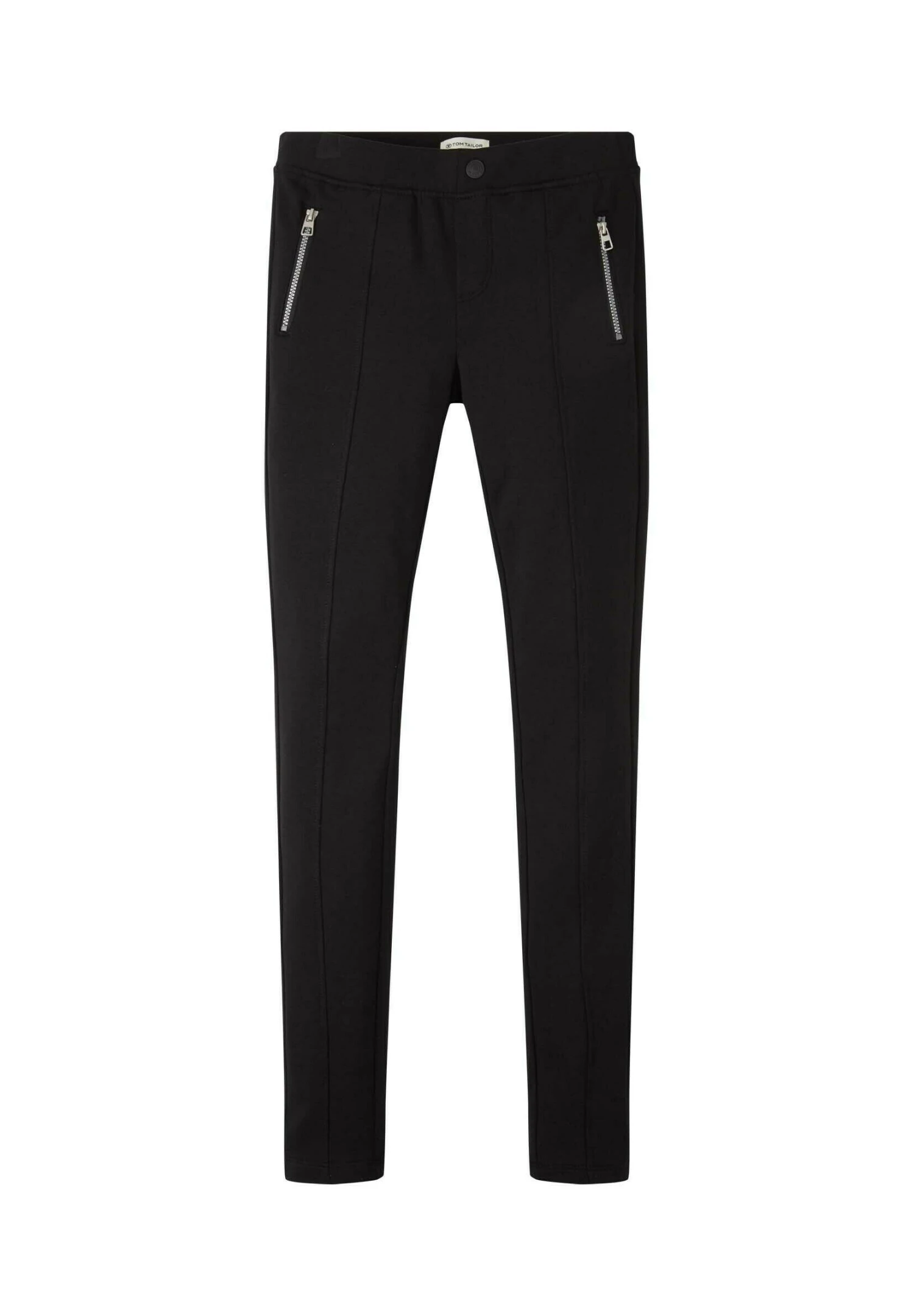 Tom Tailor Unifarbene- Broek - Black 1 Tom Tailor Unifarbene- Broek - Black