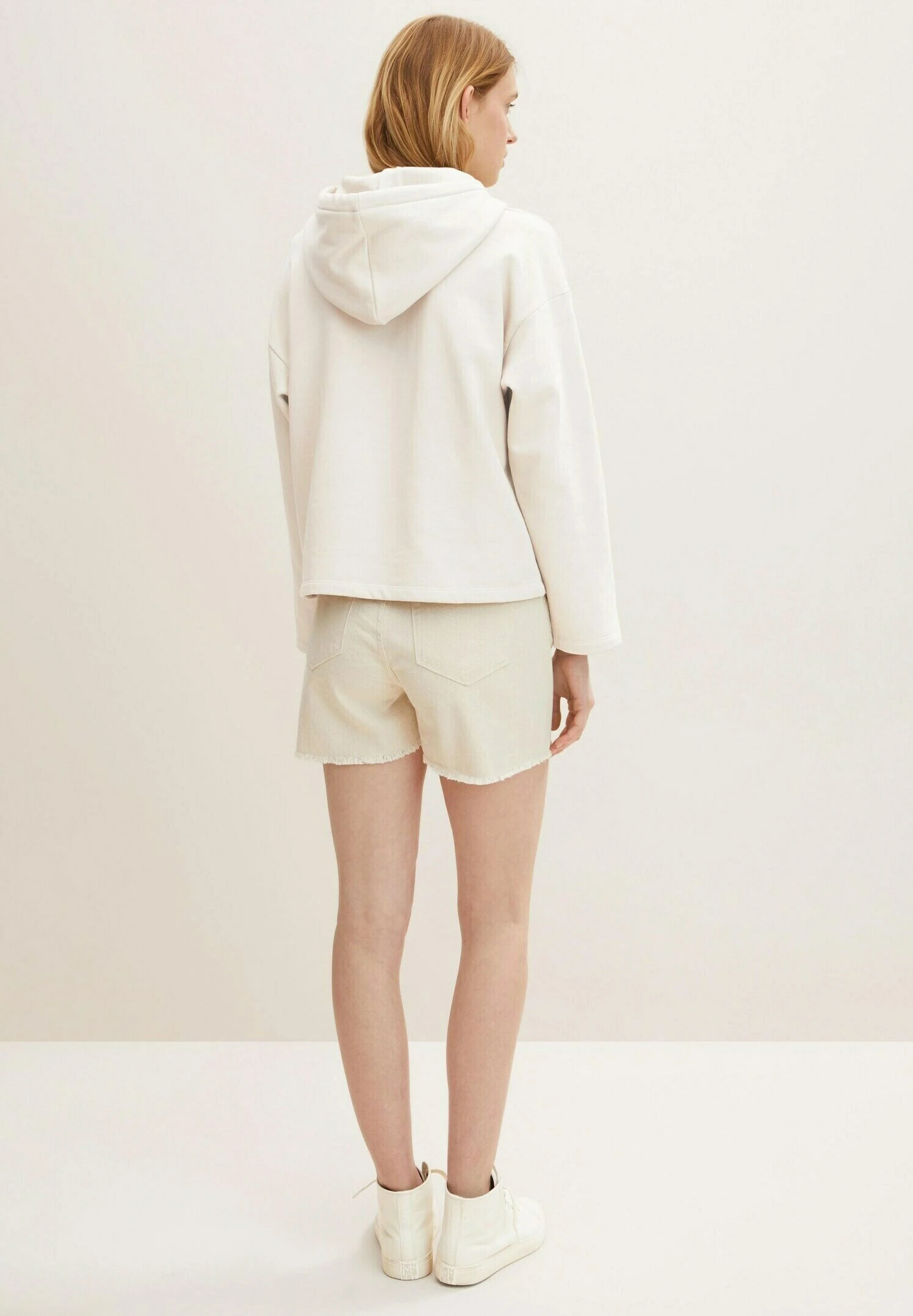 TOM TAILOR Denim Jeansshort - Unbleached Natural Bull Denim 2 TOM TAILOR Denim Jeansshort - Unbleached Natural Bull Denim - Afbeelding 2