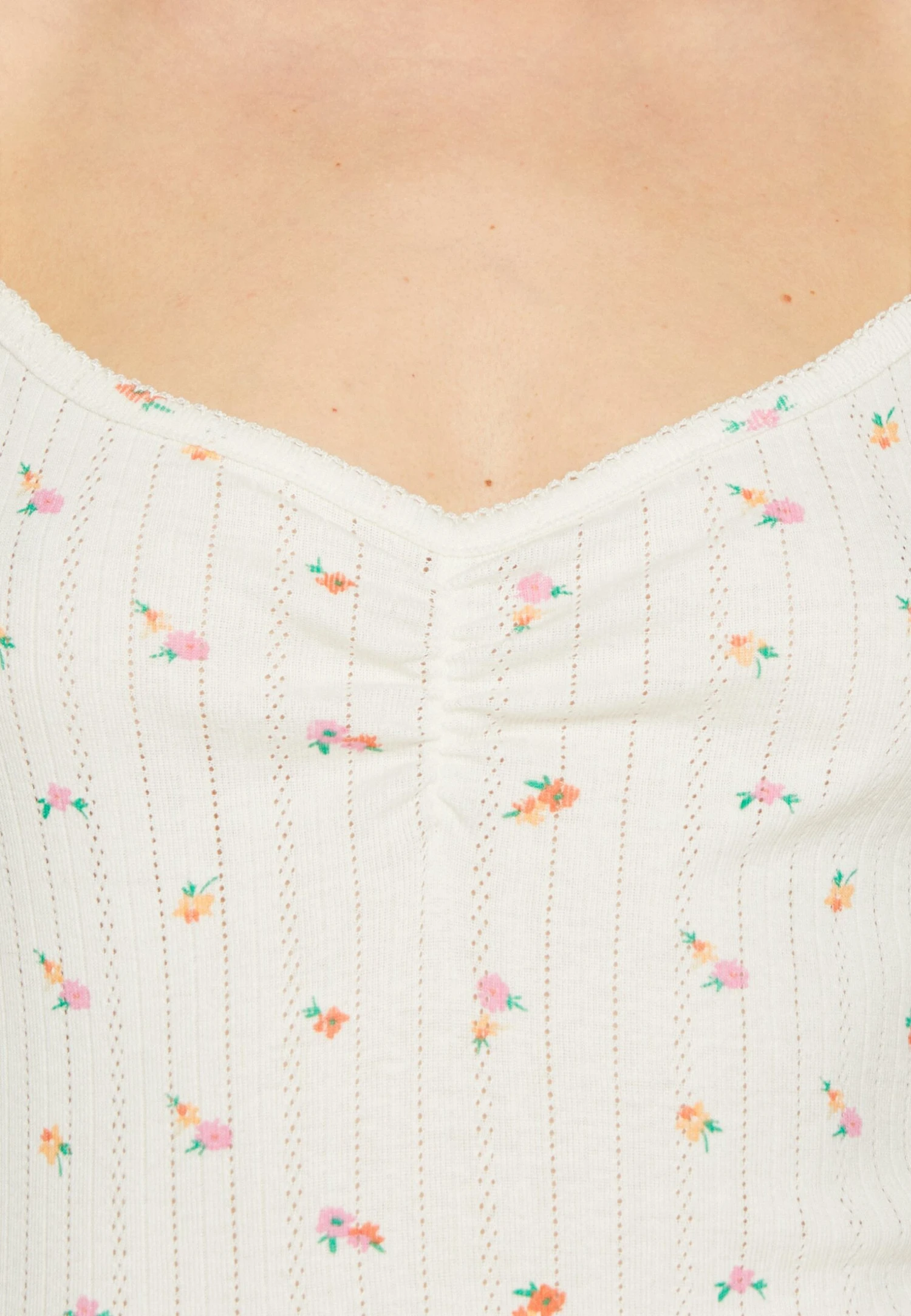 TOM TAILOR Denim Pointelle - Top - Off White 6 TOM TAILOR Denim Pointelle - Top - Off White - Afbeelding 6