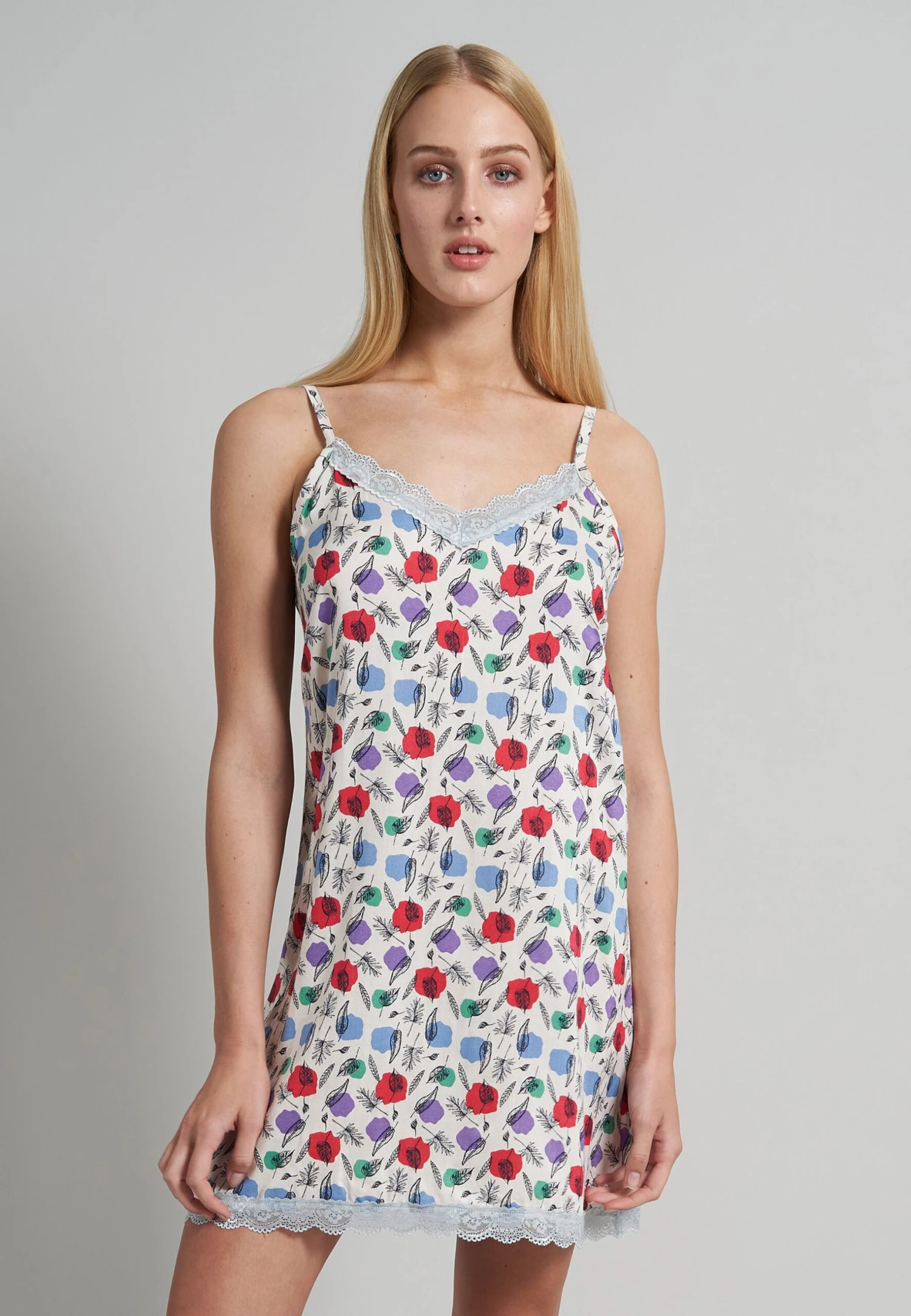 Tom Tailor Nachtjapon - Weiß Mittel Multicolor 1 Tom Tailor Nachtjapon - Weiß Mittel Multicolor