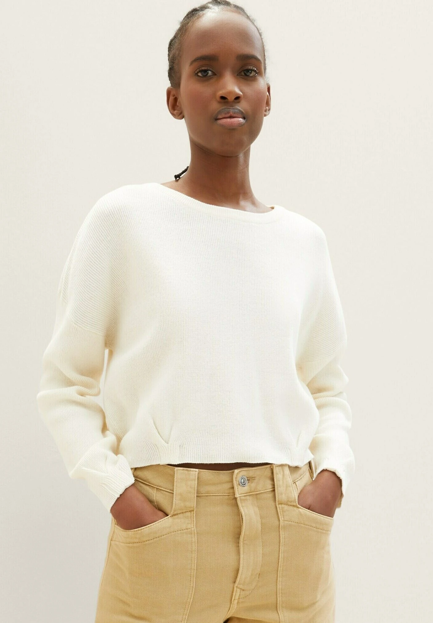 TOM TAILOR Denim Basic - Trui - Gardenia White 12 TOM TAILOR Denim Basic - Trui - Gardenia White - Afbeelding 12