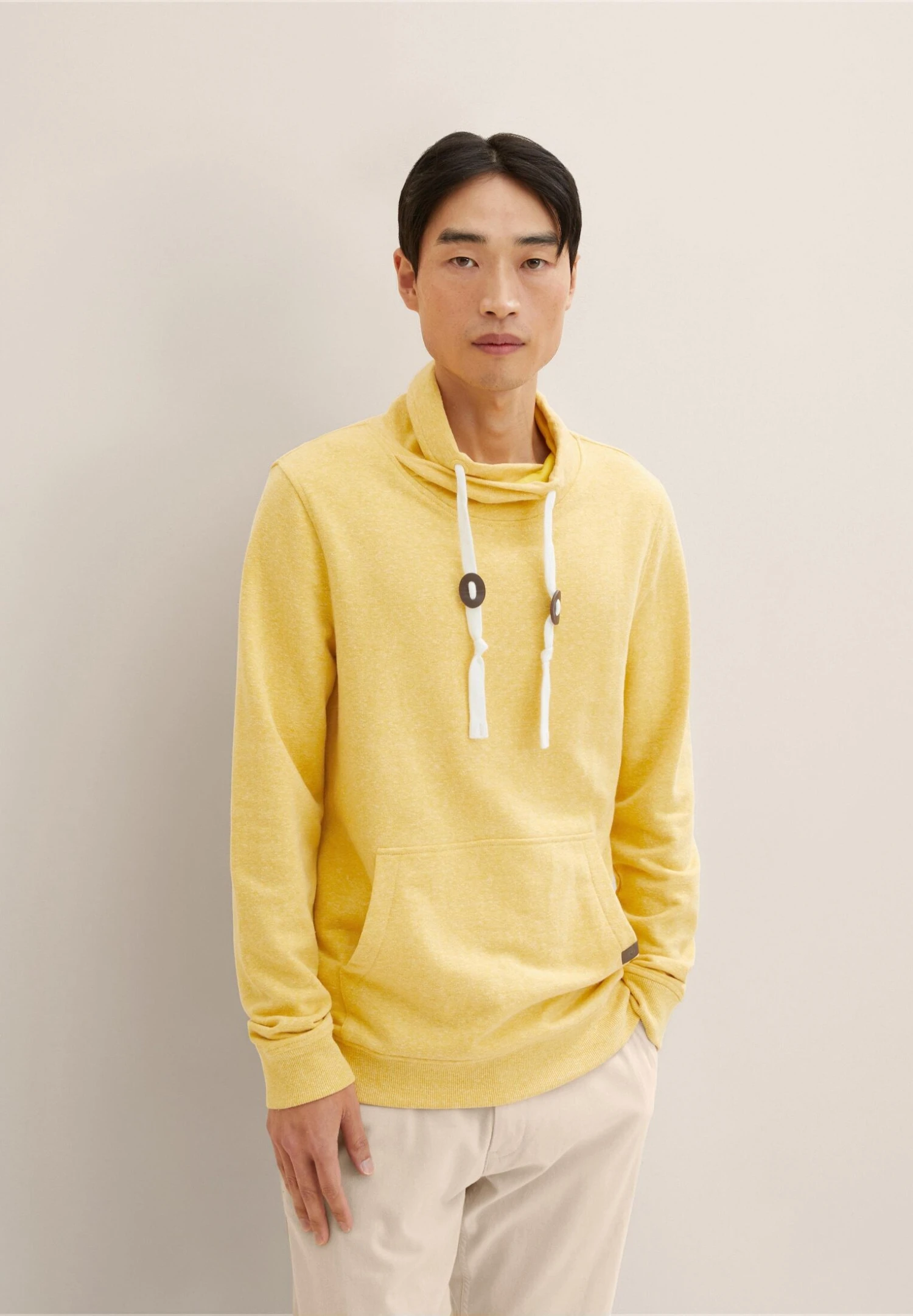 Tom Tailor Basic Snood - Sweater - Pleasant Yellow Snow Melange 1 Tom Tailor Basic Snood - Sweater - Pleasant Yellow Snow Melange