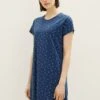 Tom Tailor Mit Allover - Nachtjapon - Blue Medium Allover