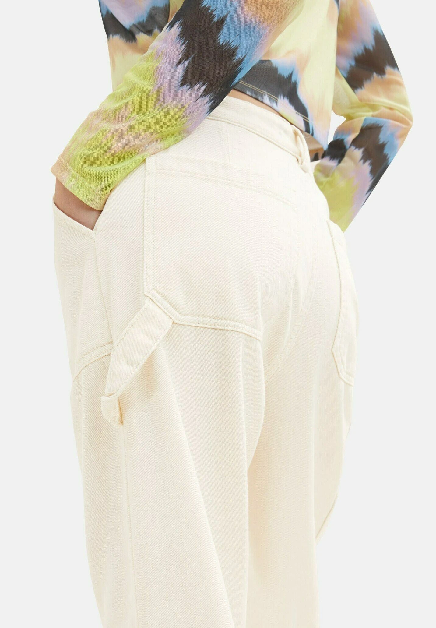 TOM TAILOR Denim Straight Fit - Straight Leg Jeans - Creme 8 TOM TAILOR Denim Straight Fit - Straight Leg Jeans - Creme - Afbeelding 8