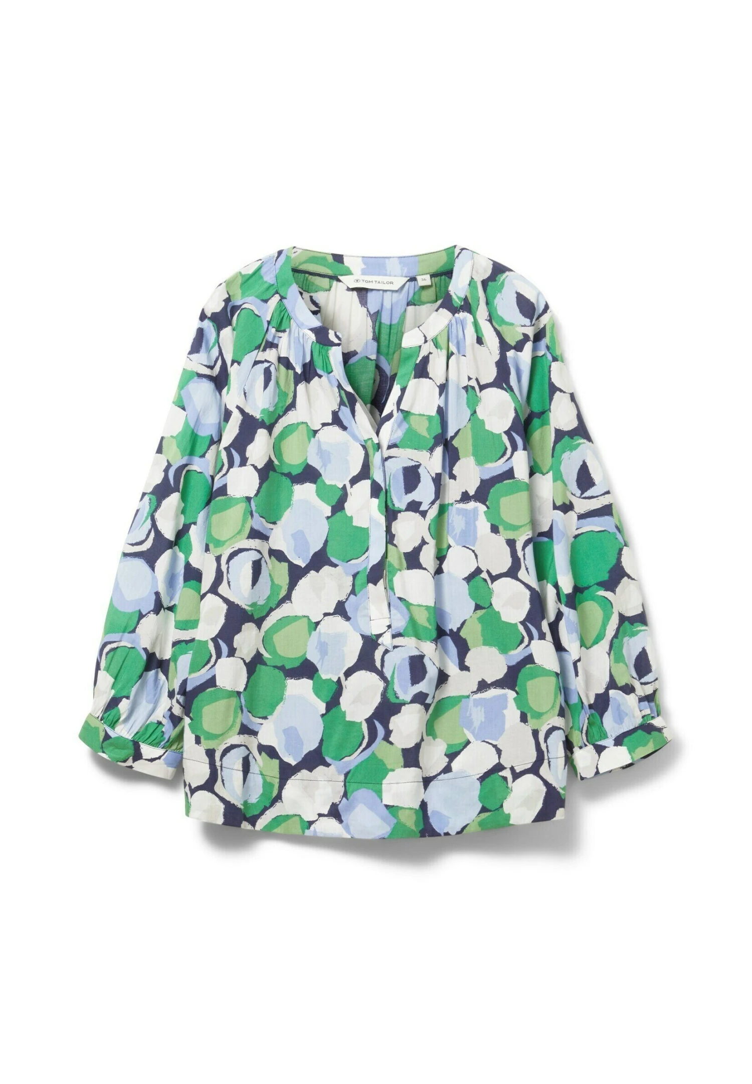 Tom Tailor Blouse - Green Flower Design 5 Tom Tailor Blouse - Green Flower Design - Afbeelding 5