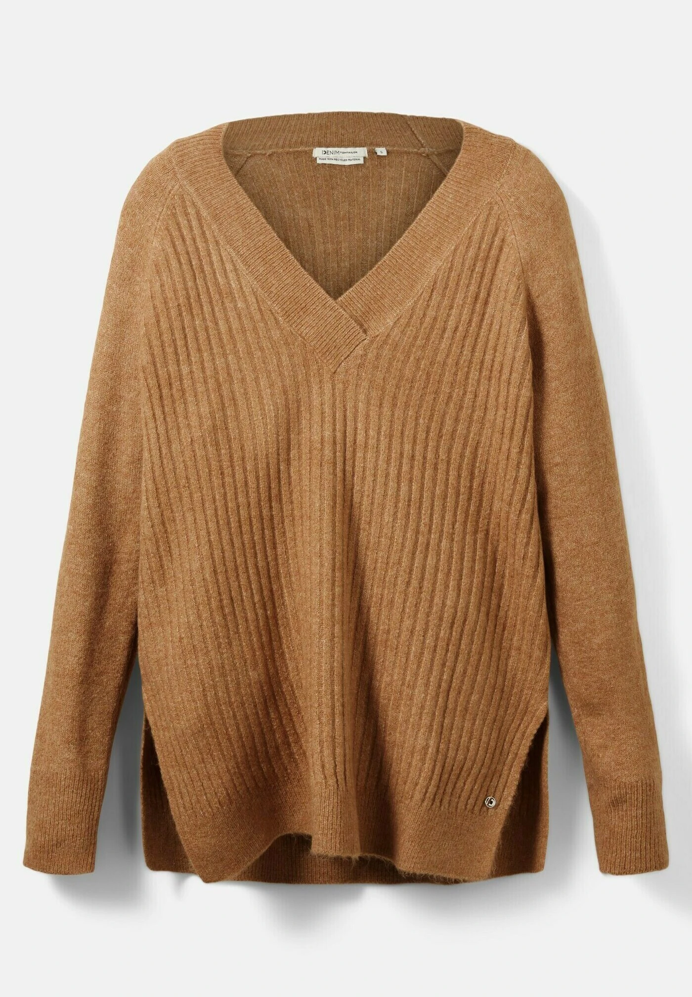 TOM TAILOR Denim Langer- Trui - Hay Beige Melange 7 TOM TAILOR Denim Langer- Trui - Hay Beige Melange - Afbeelding 7