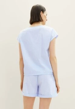 Tom Tailor Mit Struktur - Pyjamabroek - Blue Light Dots -Tom Tailor c54f640df2dd4577a83f6a627c37dd92