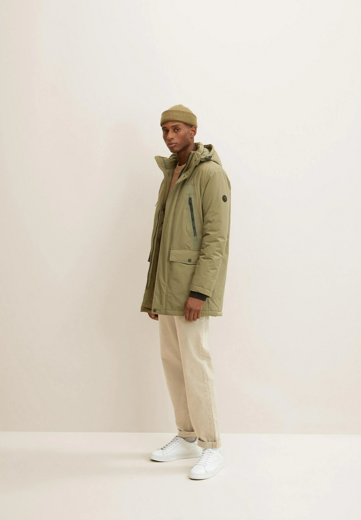 Tom Tailor Mit Abnehmbarer Kapuze - Parka - Dusty Olive Green 2 Tom Tailor Mit Abnehmbarer Kapuze - Parka - Dusty Olive Green - Afbeelding 2