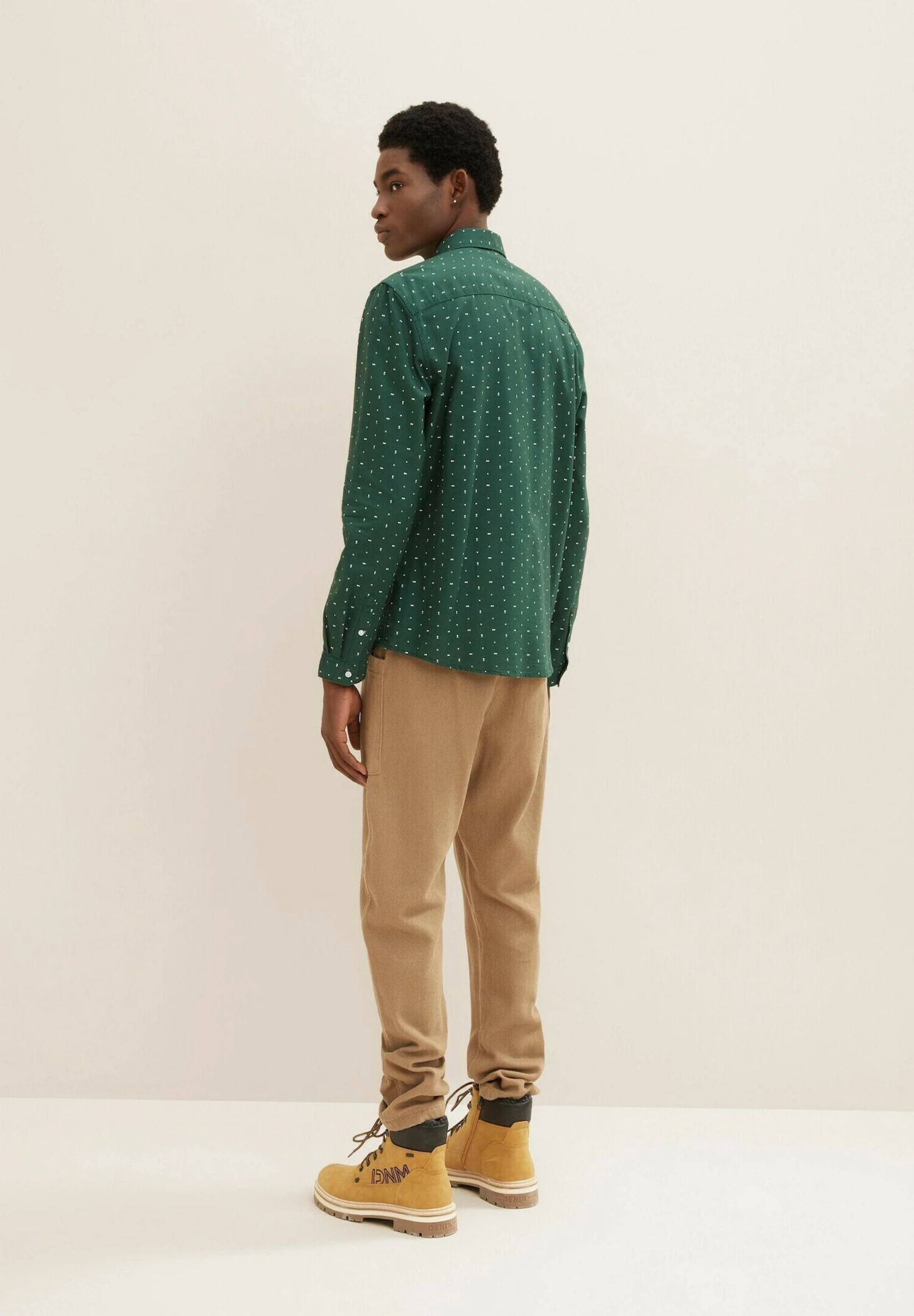 TOM TAILOR Denim Overhemd - Green Small Boxes Print 3 TOM TAILOR Denim Overhemd - Green Small Boxes Print - Afbeelding 3