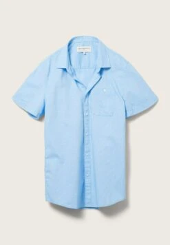 TOM TAILOR Denim Kurzarm Mit Brusttasche - Overhemd - Blue White Structure 17 TOM TAILOR Denim Kurzarm Mit Brusttasche - Overhemd - Blue White Structure -Tom Tailor c68be1d1340443dab612019b18e140a4