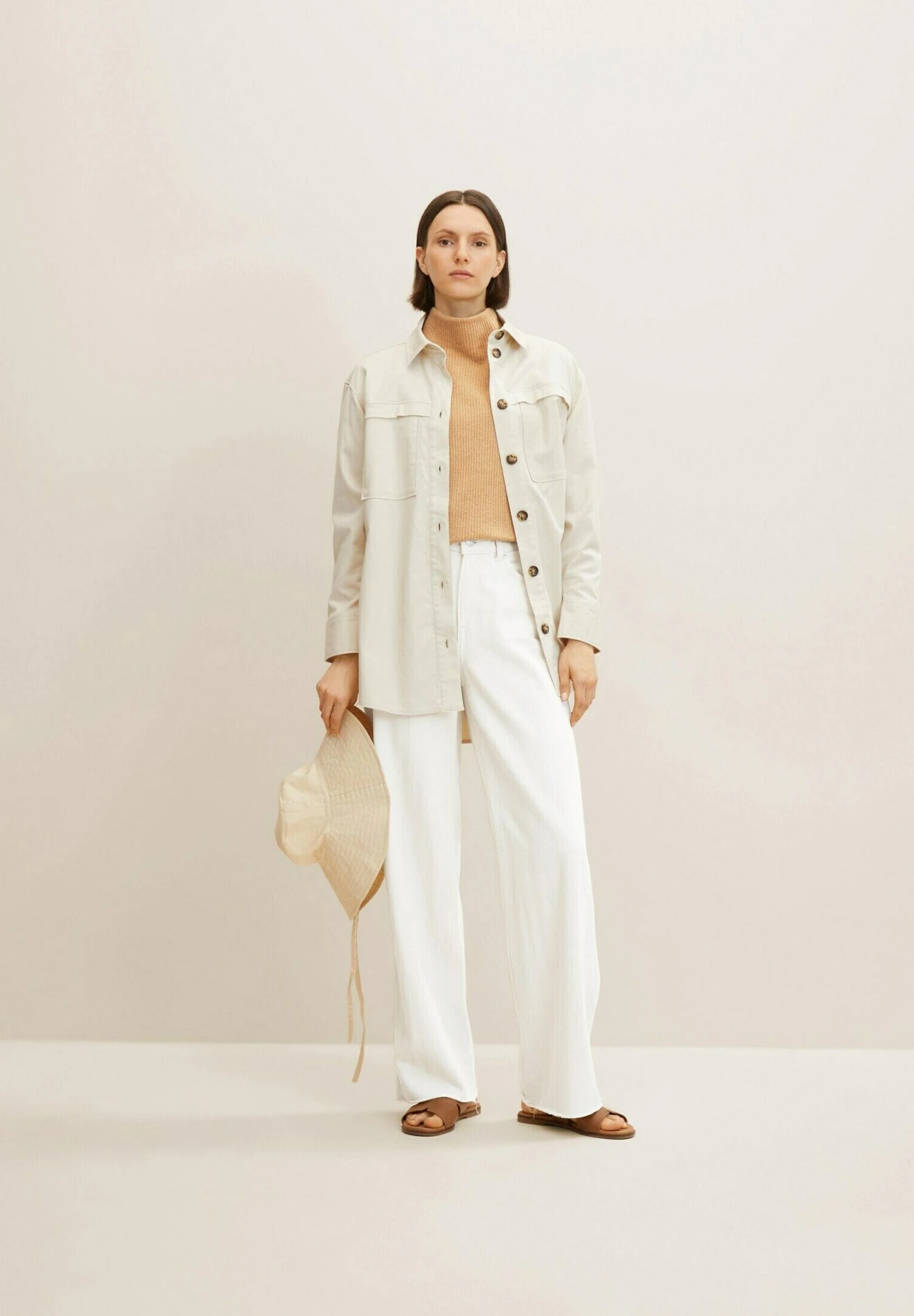 Tom Tailor Trui - Soft Light Camel Melange 2 Tom Tailor Trui - Soft Light Camel Melange - Afbeelding 2