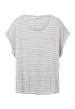 TOM TAILOR Denim T-Shirt Print - Mid Blue Sand Stripe -Tom Tailor c748c94f4b4549db85fc1fe8eed43c7a