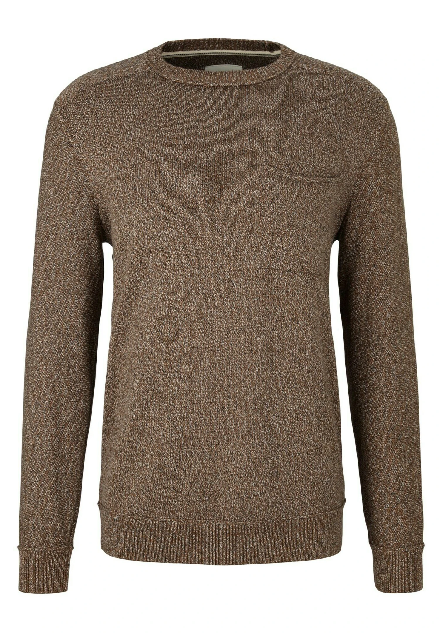 Tom Tailor Trui - Brown Melange Structure 5 Tom Tailor Trui - Brown Melange Structure - Afbeelding 5
