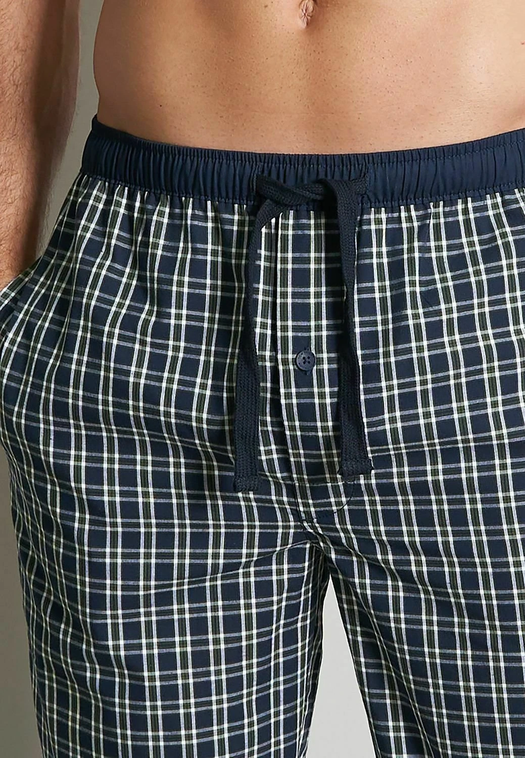 Tom Tailor Mit Eingriff Knopf - Pyjamabroek - Dunkelblau Kariert 3 Tom Tailor Mit Eingriff Knopf - Pyjamabroek - Dunkelblau Kariert - Afbeelding 3