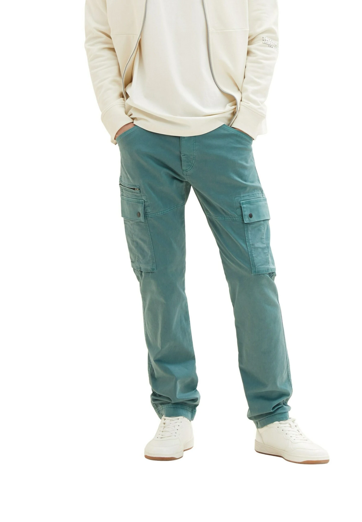 Tom Tailor Cargobroek - Deep Bluish Green 2 Tom Tailor Cargobroek - Deep Bluish Green - Afbeelding 2